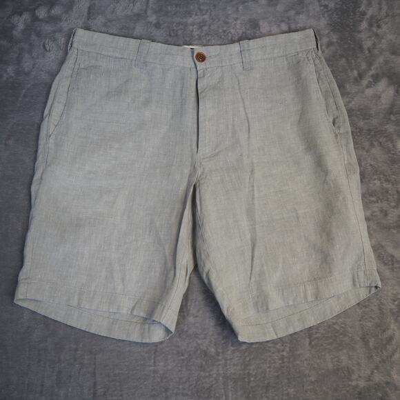 J. Crew Stanton Men's Shorts Size 32 Waist and 9 Inseam Baird McNutt Irish Linen - Picture 1 of 6